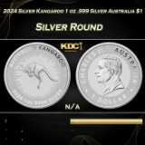 2024 Silver Kangaroo 1 oz .999 Silver Australia $1