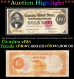 1882 $100 Large Size Gold Certificate Senator Thomas Hart Benton Grades vf+ Signatures TeeHee/Burke