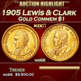 1905 Lewis & Clark Gold Commem Dollar 1 ms66 SEGS