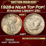 1928-s Standing Liberty Quarter Near Top Pop! 25c ms67 SEGS