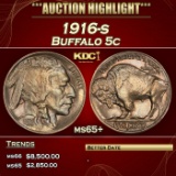 1916-s Buffalo Nickel 5c ms65+ SEGS
