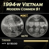 1994-w Vietnam Modern Commem Dollar $1 ms70 SEGS