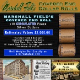 179- MARSHALL FIELDS 10 Coin Circ Peace $1 Roll Rare BLUE Lvl