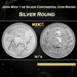 John Wick 1 oz Silver Continental Coin Round