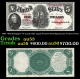 1907 $5 Large Size Legal Tender Note 