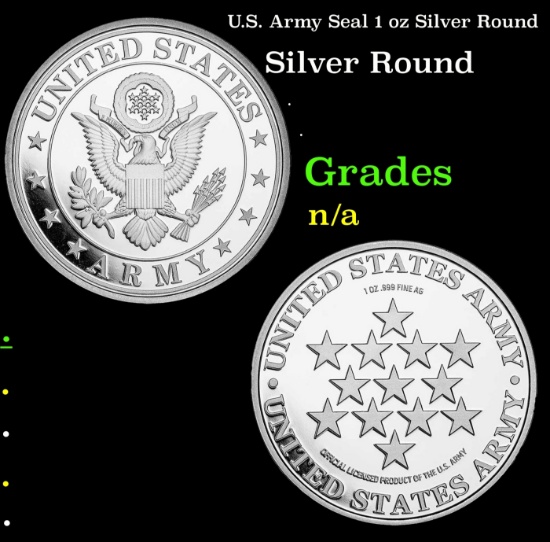 U.S. Army Seal 1 oz Silver Round