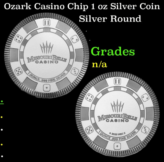 Ozark Casino Chip 1 oz Silver Coin