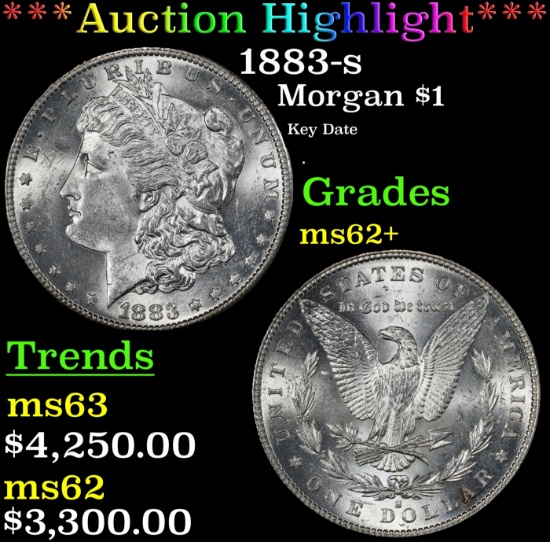 *Highlight* 1883-s Morgan Dollar $1 Select Unc USCG (fc)