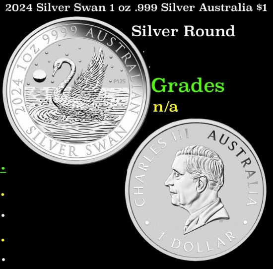 2024 Silver Swan 1 oz .999 Silver Australia $1