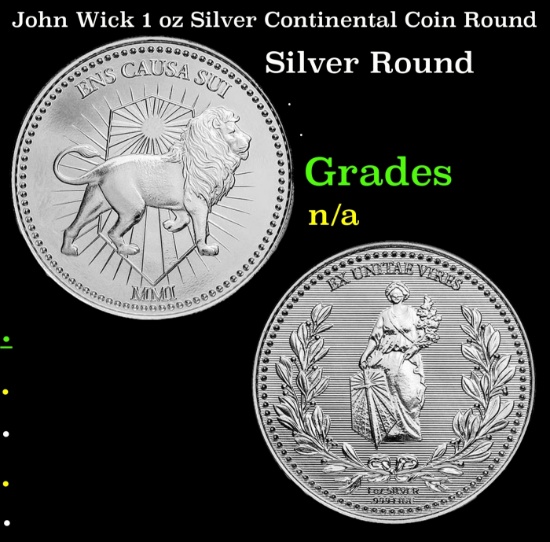 John Wick 1 oz Silver Continental Coin Round