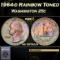 PCGS 1964-d Washington Quarter Rainbow Toned 25c au details PCGS
