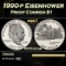 1990-p Eisenhower Proof Modern Commem Dollar $1 pr70 dcam SEGS