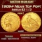 1909-p Gold Indian Quarter Eagle Near Top Pop! $2 1/2 ms66 USCG