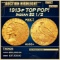 1913-p Gold Indian Quarter Eagle TOP POP! $2 1/2 ms66+ USCG