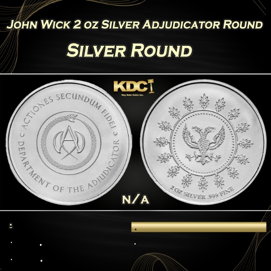 John Wick 2 oz Silver Adjudicator Round