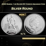 2023 Samoa 1 oz Silver DC Comics Aquaman Coin