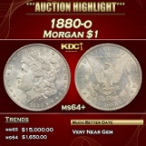1880-o Morgan Dollar 1 ms64+ USCG