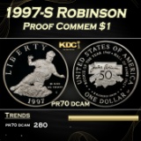 1997-S Robinson Proof Modern Commem Dollar $1 pr70 dcam SEGS