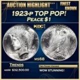 1923-p Peace Dollar TOP POP! $1 ms68 SEGS
