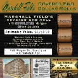 161- MARSHALL FIELDS 10 Coin Circ Morgan $1 Roll Rare BLACK Lvl