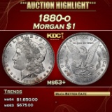 1880-o Morgan Dollar $1 ms63+ USCG