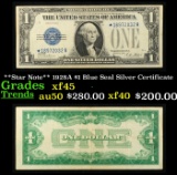 **Star Note** 1928A $1 Blue Seal Silver Certificate Grades xf+