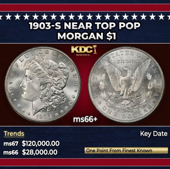 1903-s Morgan Dollar Near Top Pop $1 ms66+ SEGS