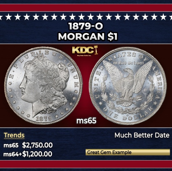 1879-o Morgan Dollar $1 ms65 SEGS