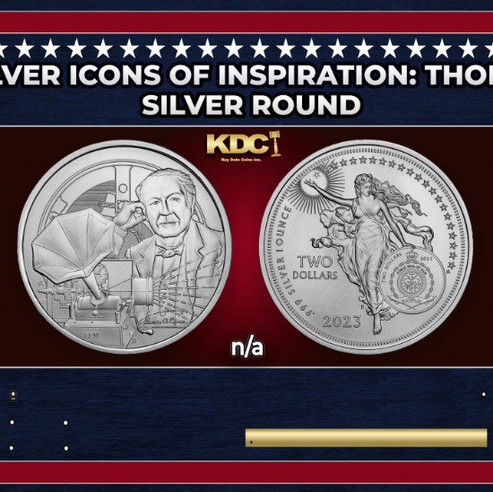 2023 Niue 1 oz Silver Icons of Inspiration: Thomas Edison Coin