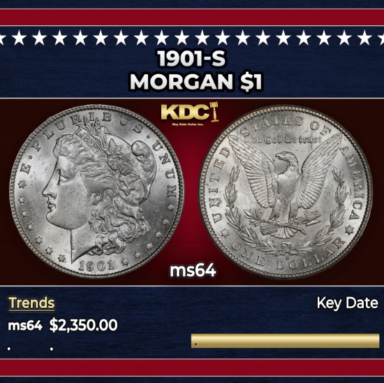 1901-s Morgan Dollar $1 ms64 SEGS