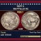 1927-s Buffalo Nickel 5c Grades au58