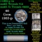 BU Shotgun Jefferson 5c roll, 1981-p 40 pcs Bank $2 Nickel Wrapper