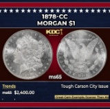 1878-cc Morgan Dollar $1 ms65 SEGS