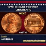 1979-d Lincoln Cent Near Top Pop 1c ms67 rd SEGS