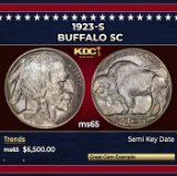 1923-s Buffalo Nickel 5c ms65 SEGS