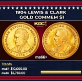 1904 Lewis & Clark Gold Commem Dollar 1 ms66+ SEGS