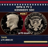 1979-s Ty 2 Proof Kennedy Half Dollar 50c pr70 dcam SEGS