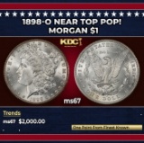 1898-o Morgan Dollar Near Top Pop! $1 ms67 SEGS