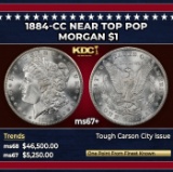 1884-cc Morgan Dollar Near Top Pop $1 ms67+ SEGS