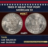 1903-p Morgan Dollar Near Top Pop! $1 ms67+ SEGS