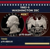 1982-s Proof Washington Quarter 25c pr70 dcam SEGS