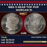 1885-s Morgan Dollar Near Top Pop $1 ms66 SEGS
