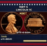 1987-s Proof Lincoln Cent 1c pr70 rd dcam SEGS