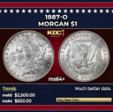 1887-o Morgan Dollar $1 ms64+ SEGS