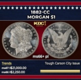 1882-cc Morgan Dollar $1 ms66+ pl SEGS