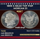 1899-s Morgan Dollar Near Top Pop $1 ms65 dmpl SEGS