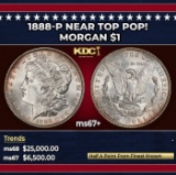 1888-p Morgan Dollar Near Top Pop! $1 ms67+ SEGS