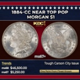1884-cc Morgan Dollar Near Top Pop $1 ms67+ SEGS