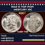 1940-d Mercury Dime TOP POP! 10c ms68+ FSB SEGS