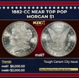 1882-cc Morgan Dollar Near Top Pop $1 ms67 SEGS